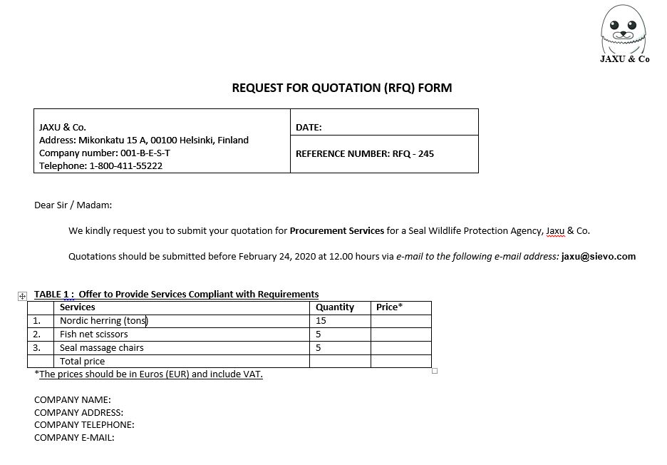 The Simple Request For Quotation Rfq Process For Procurement